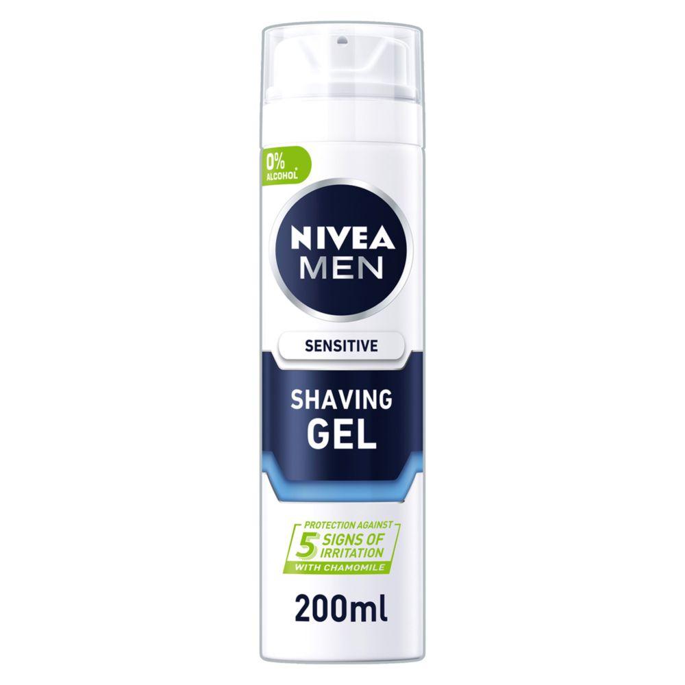 Men Sensitive Shave Gel With 0 % Alcohol, 200Ml