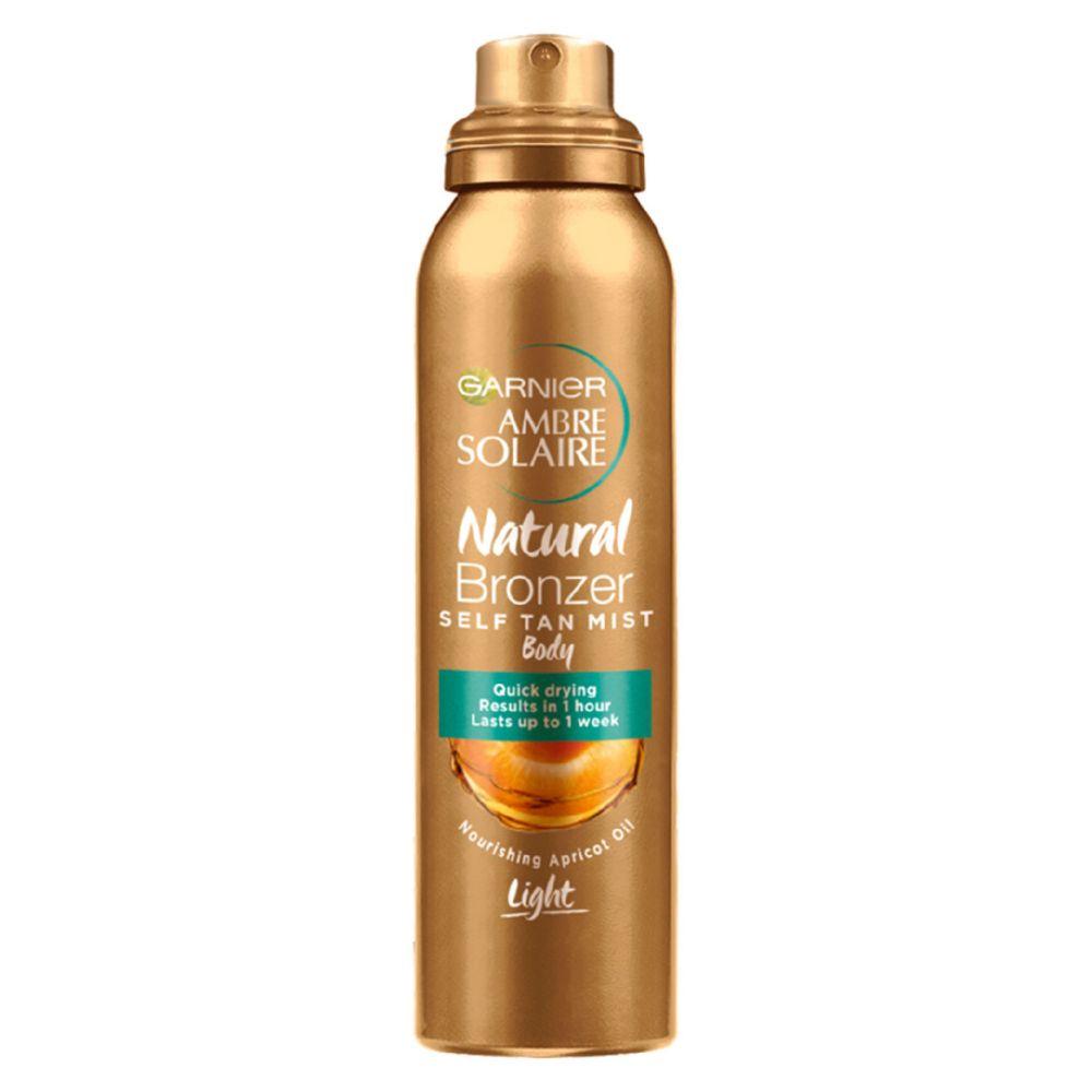 Natural Bronzer Quick Drying Light Self Tan Body Mist 150Ml