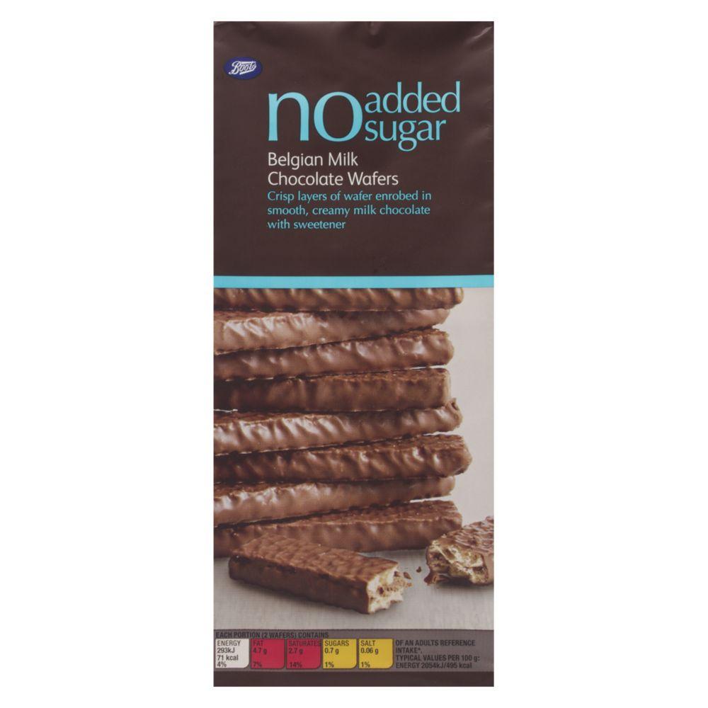 No Added Sugar Belgian Milk Chocolate Wafers - 100G