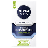 Men Sensitive Stubble Moisturising Gel With 0% Alcohol, 50Ml