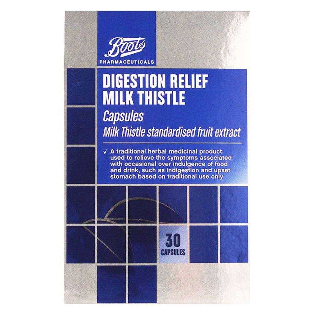 Digestion Relief Milk Thistle Capsules - 30
