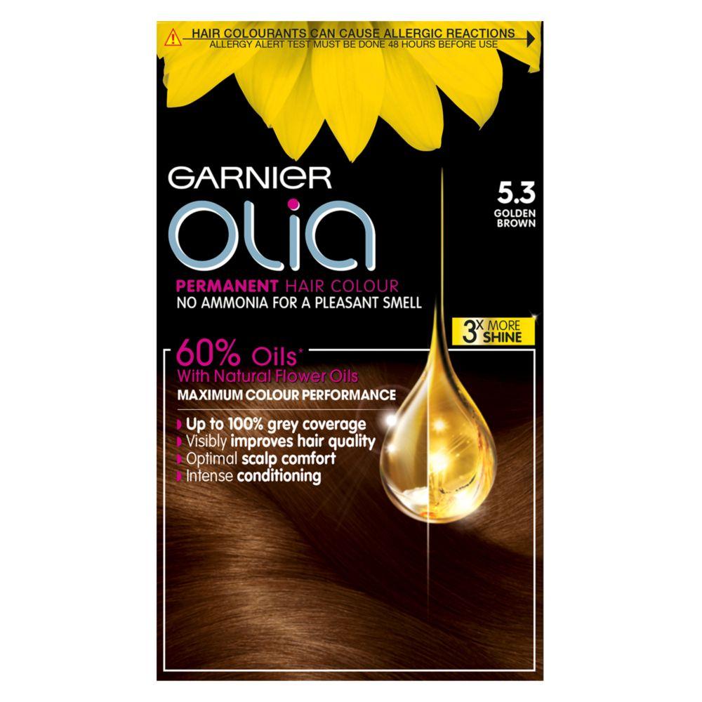 Olia 5.3 Golden Brown No Ammonia Permanent Hair Dye