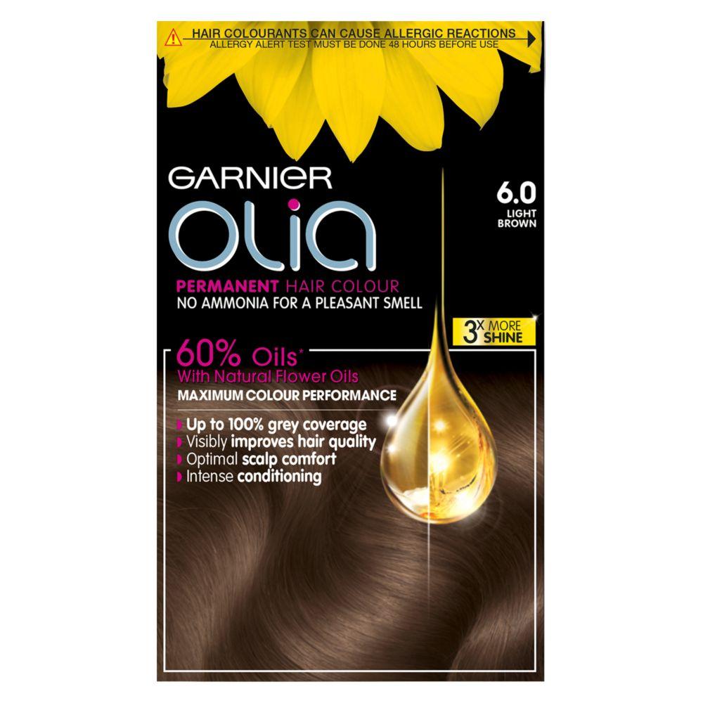 Olia 6.0 Light Brown No Ammonia Permanent Hair Dye