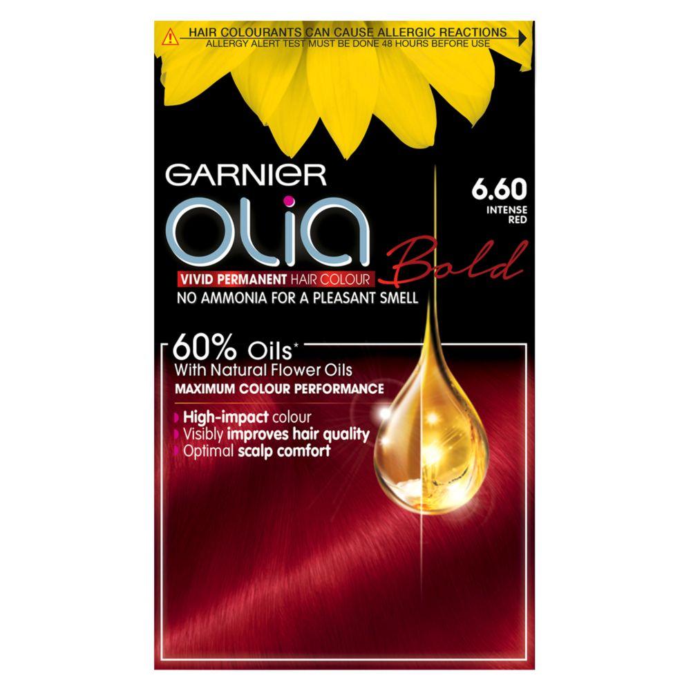 Olia Bold 6.60 Intense Red No Ammonia Permanent Hair Dye