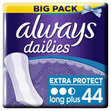 Dailies Extra Protect Panty Liners Long Plus X 44