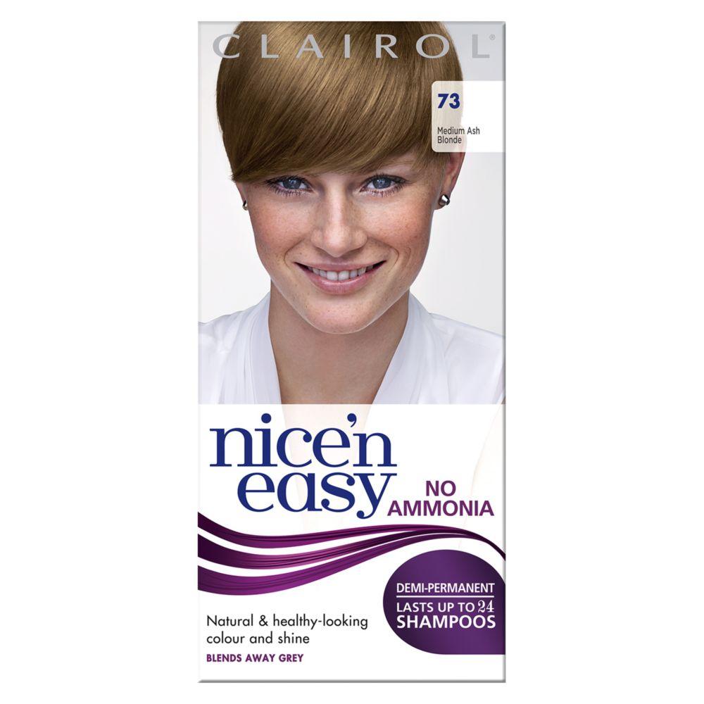 Nice N Easy No Ammonia Semi-Permanent Hair Dye 73 Ash Blonde
