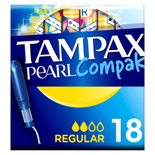 Tampax Pearl Compak Regular Tampons 18 per pack