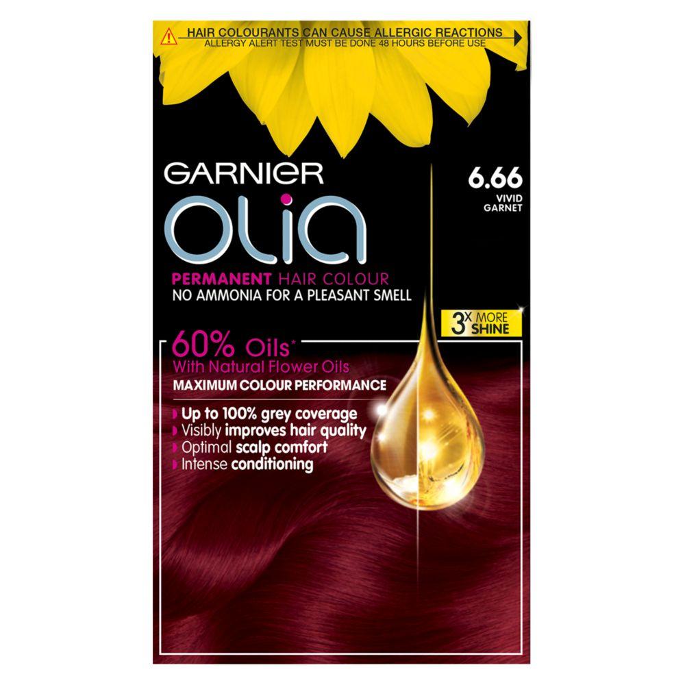 Olia 6.66 Vivid Garnet Red No Ammonia Permanent Hair Dye