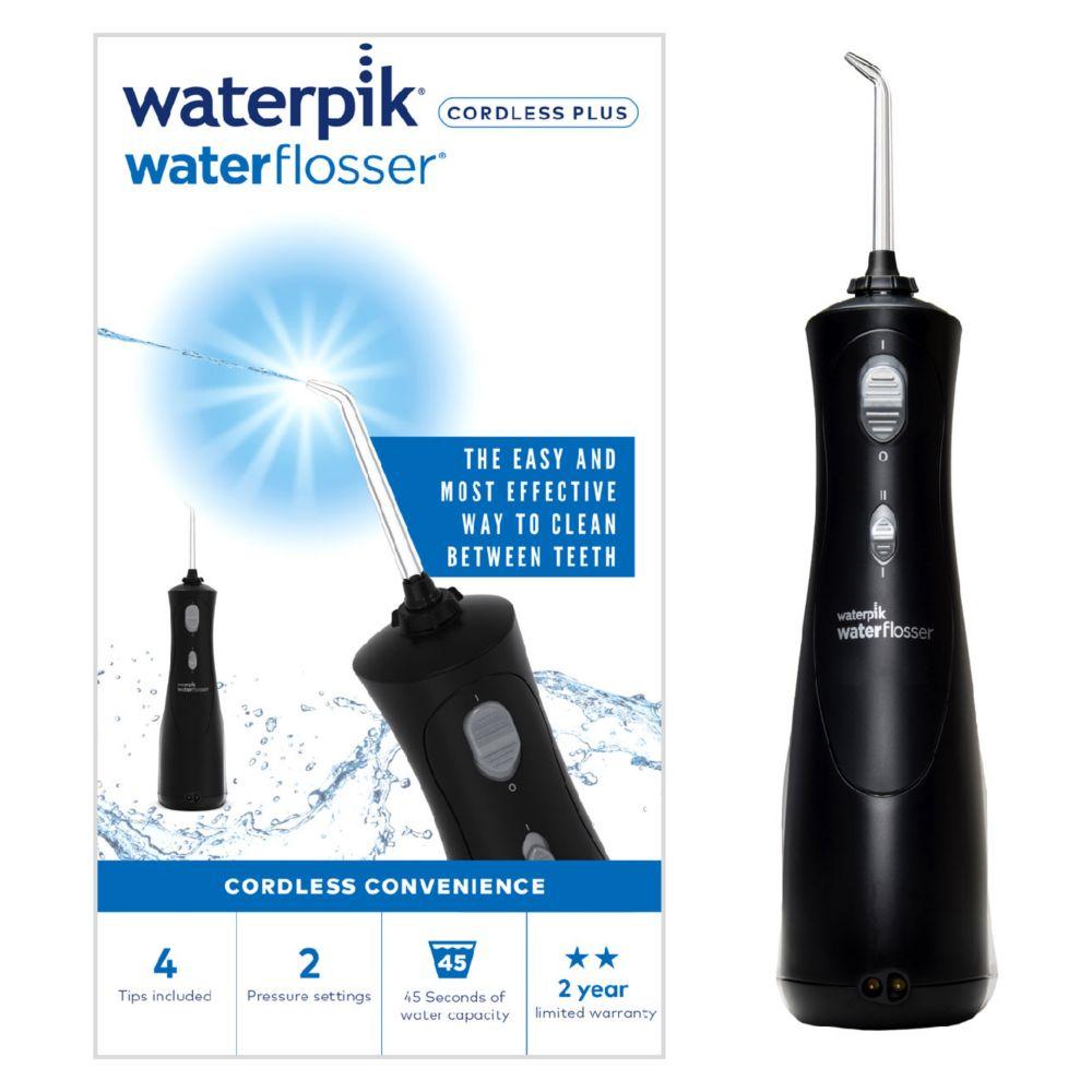 Waterpik Black Cordless Plus Water Flosser WP-462UK