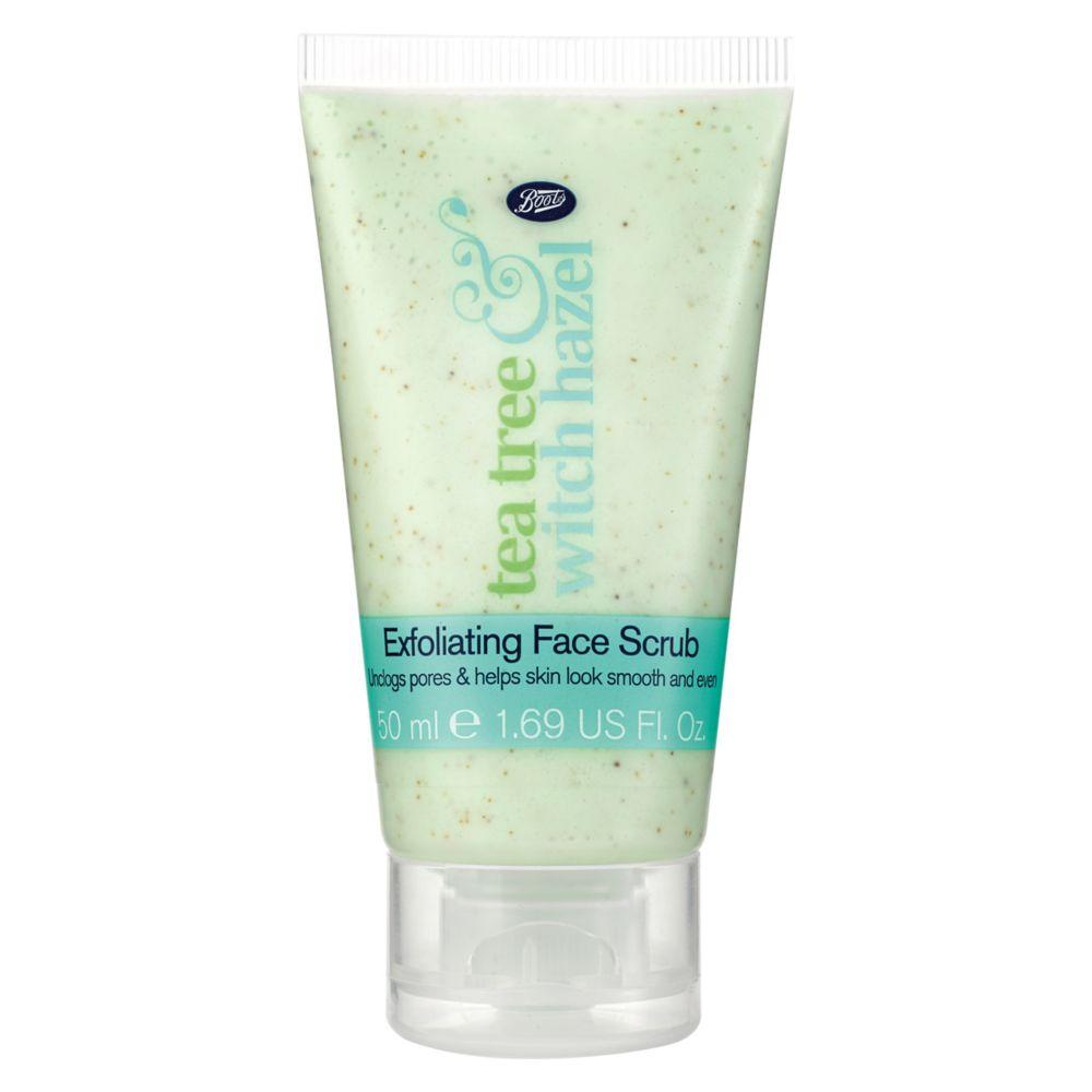 Mini Tea Tree & Witch Hazel Exfoliating Face Scrub 50Ml
