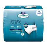 Staydry Slip Medium/Large - 120 Pairs (12 Pack Bundle)