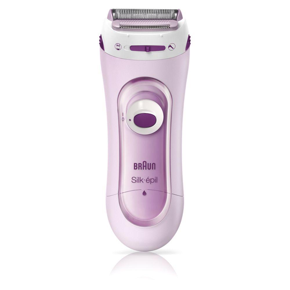 Silk-Épil Lady Shaver 5-100 Pink - Cordless Electric Shaver And Trimmer System With 1 Extra