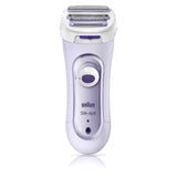 Silk-Épil Lady Shaver 5-560 Lila - 3-In-1 Cordless Electric Shaver, Trimmer And Exfoliation System With 3 Extras