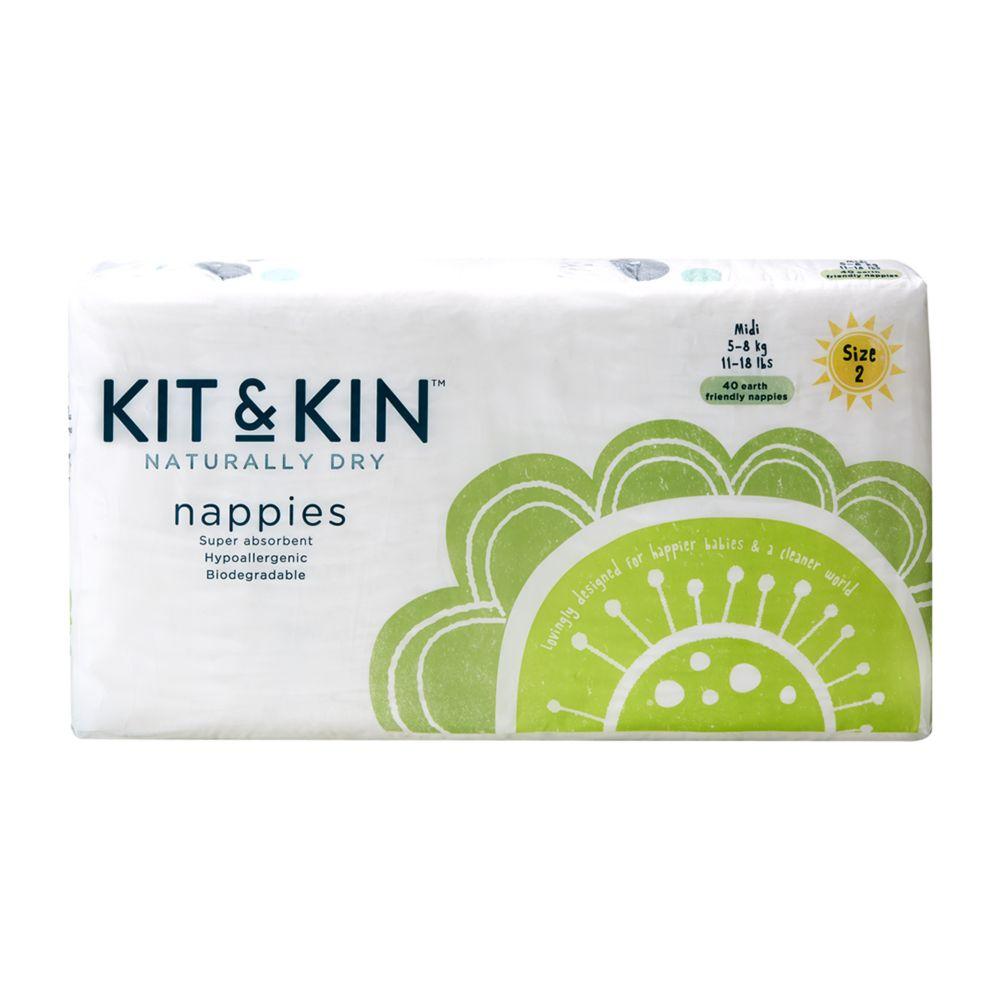 Size 2, 40 Eco Nappies, 5-8Kg