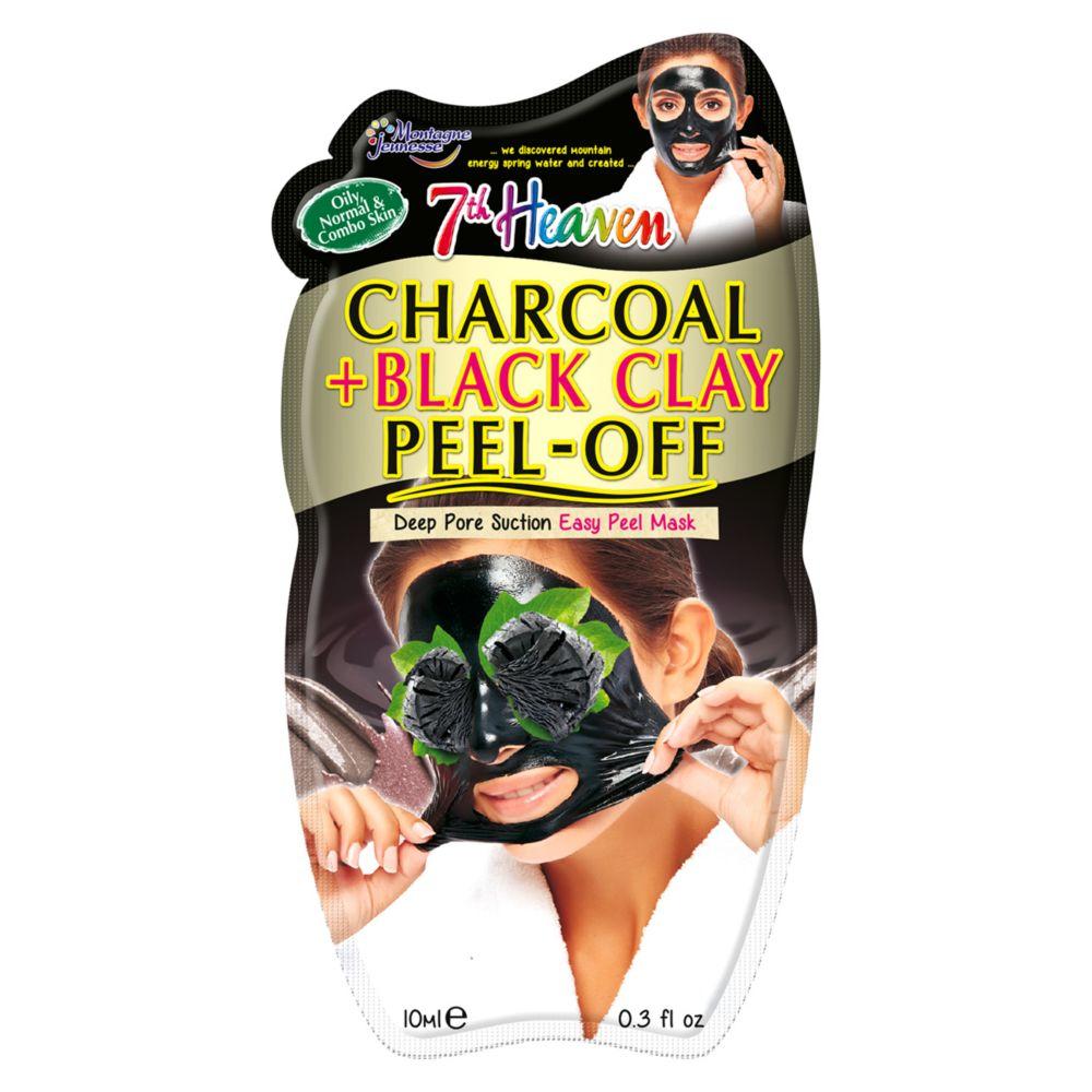 7Th Heaven Charcoal & Black Clay Peel Off Mask 10Ml