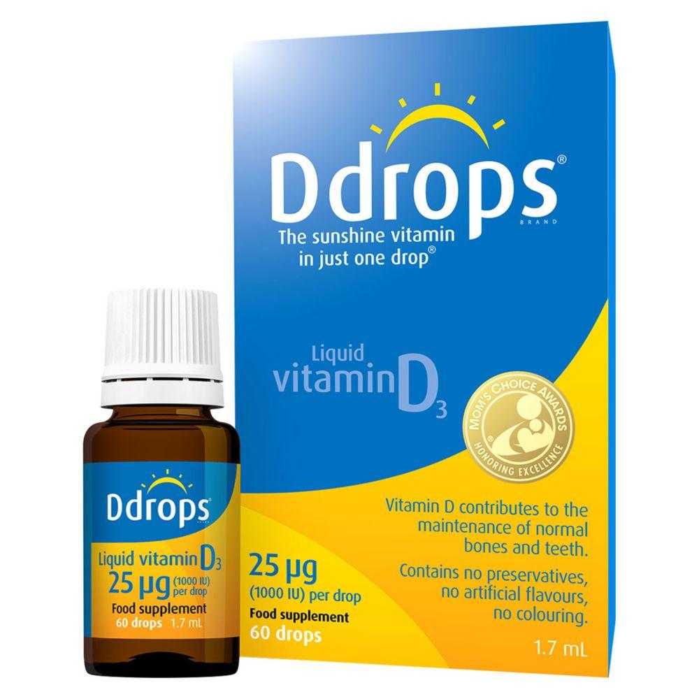 Liquid Vitamin D3 25œg - 60 Drops