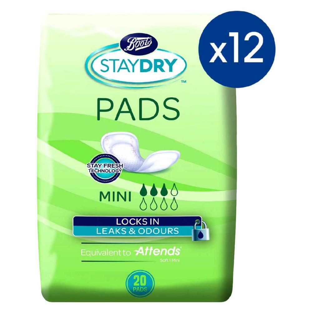 Mini Pads For Light Incontinence 12 Pack Bundle “ 240 Liners