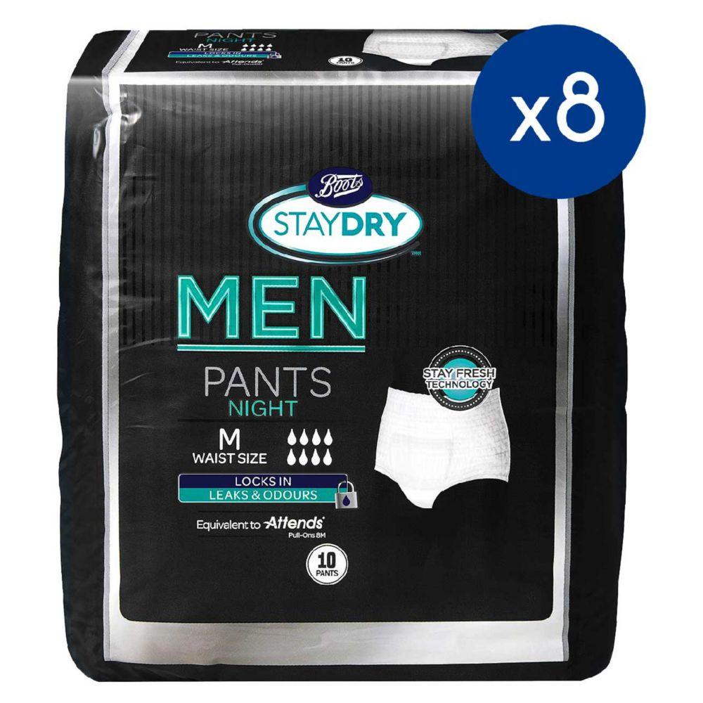 Men Night Pants Medium - 80 Pants (8 Pack Bundle)