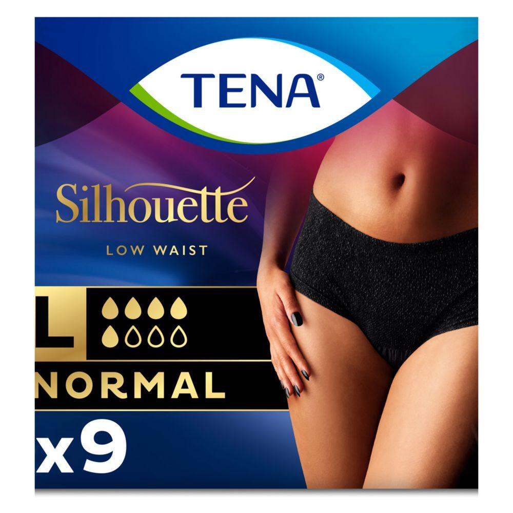 Lady Silhouette Normal Black Incontinence Pants Large - 9 Pack
