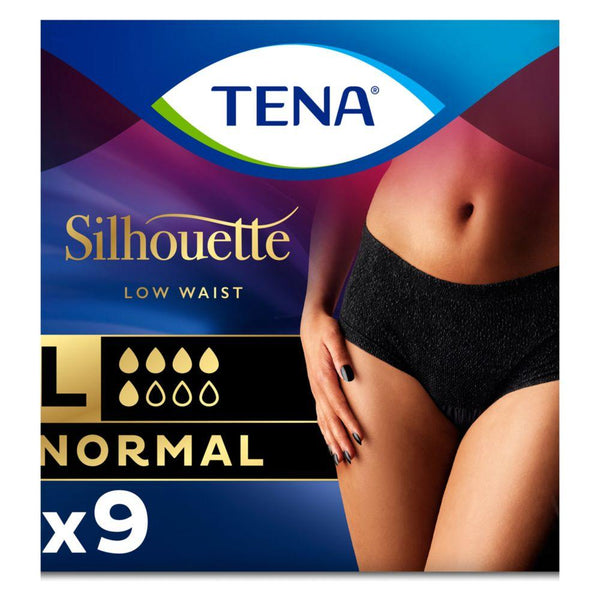Lady Silhouette Normal Black Incontinence Pants Large - 9 Pack – BrandListry