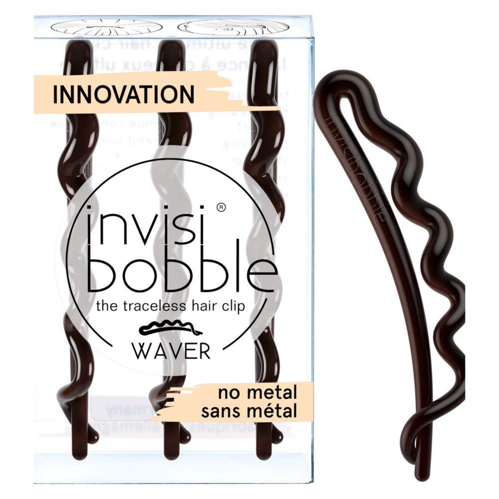 Waver Brown Hair Clips, 3 Pack