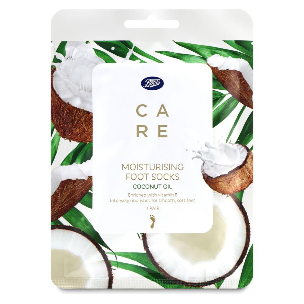 Coconut Oil Moisturising Foot Socks - 1 Pair