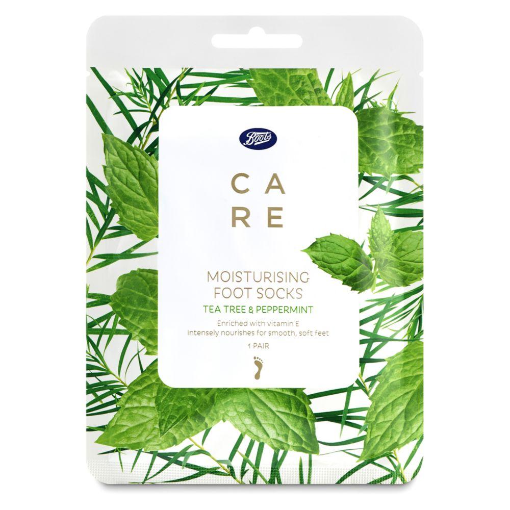 Tea Tree & Peppermint Moisturising Foot Socks - 1 Pair