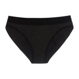 Period-Proof Organic Cotton Bikini - Black, Medium