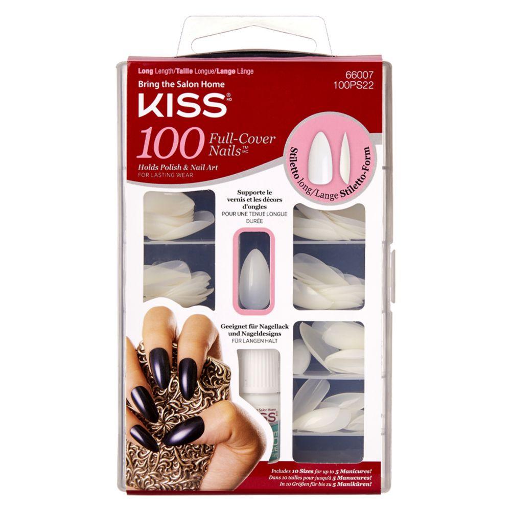 100 Count Nails Long Stiletto