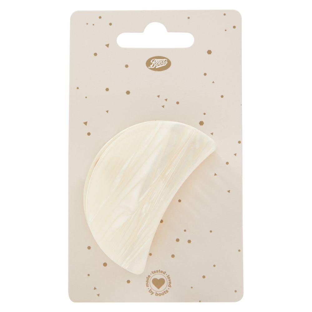 Marble Pearl Jaw Clip Cresent