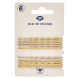 Blonde Grips For Thick Hair X10