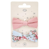 Kids Hair Clips Vintage Bow Fabric 2S