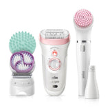 Silk-Épil Beauty Set 9 9-985 Deluxe 7-In-1 Hair Removal - Epilator, Shaver, Exfoliator