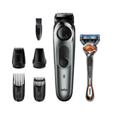 Beard Trimmer Bt7220 Men Beard Trimmer & Hair Clipper, 39 Length Settings, Black/Grey Metal