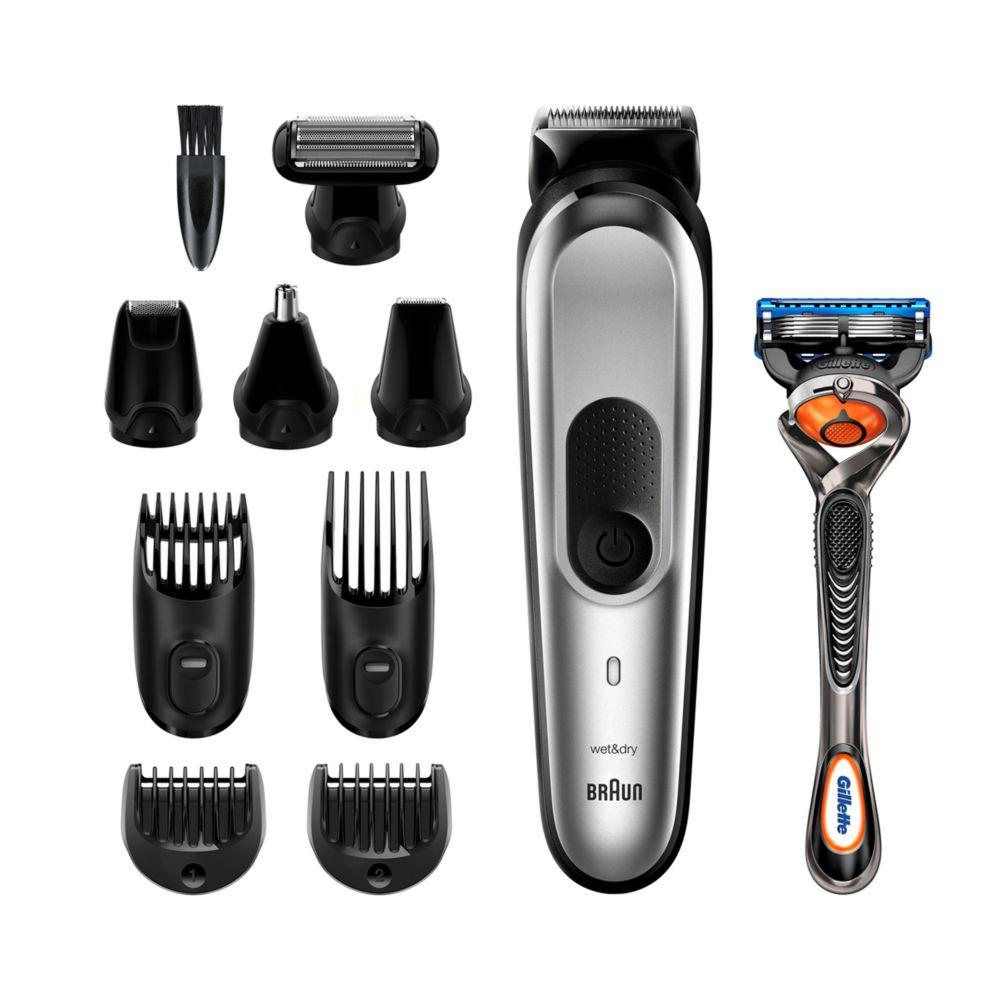 10-In-1 Mgk7220 Men Beard Trimmer, Body Grooming Kit & Hair Clipper, Silver Grey