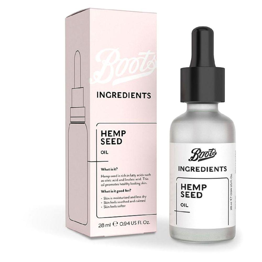 Boots Ingredients Hemp Seed Oil 28ml