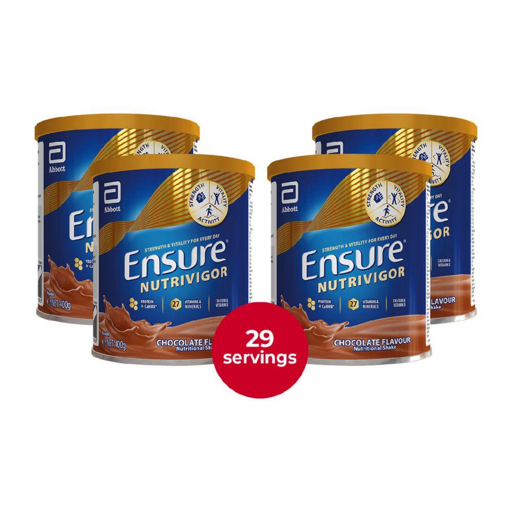 Nutrivigor Shake Chocolate Flavour Bundle- 400G X 4