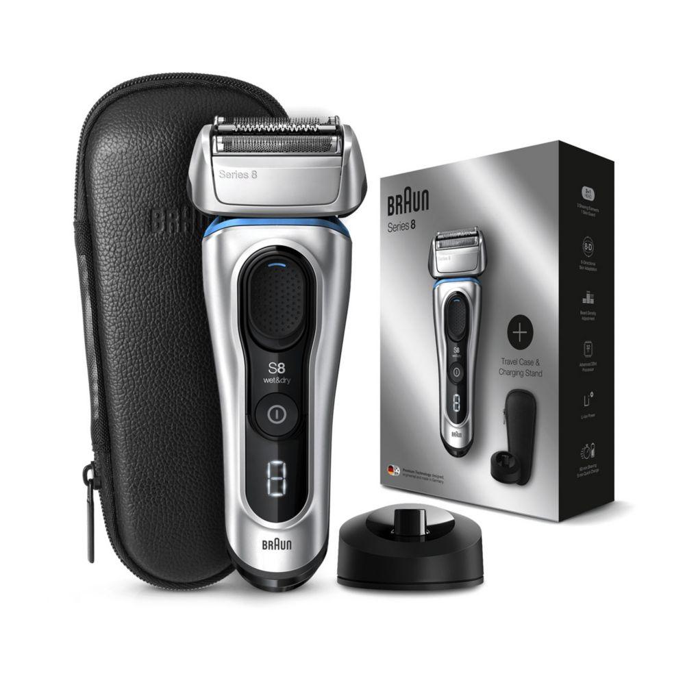 Series 8 8359Ps Next Generation Electric Shaver, Charging Stand, Leather Case, Silver