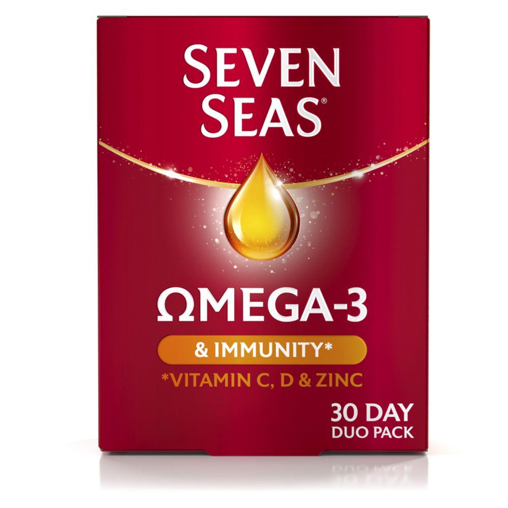 Seven Seas Omega3 & Immunity* 30 Capsules & 30 Tablets