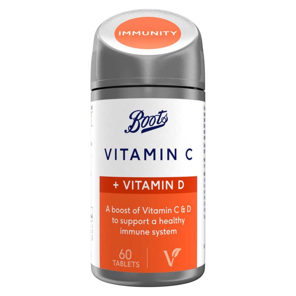 Vitamin C + Vitamin D, 60 Tablets
