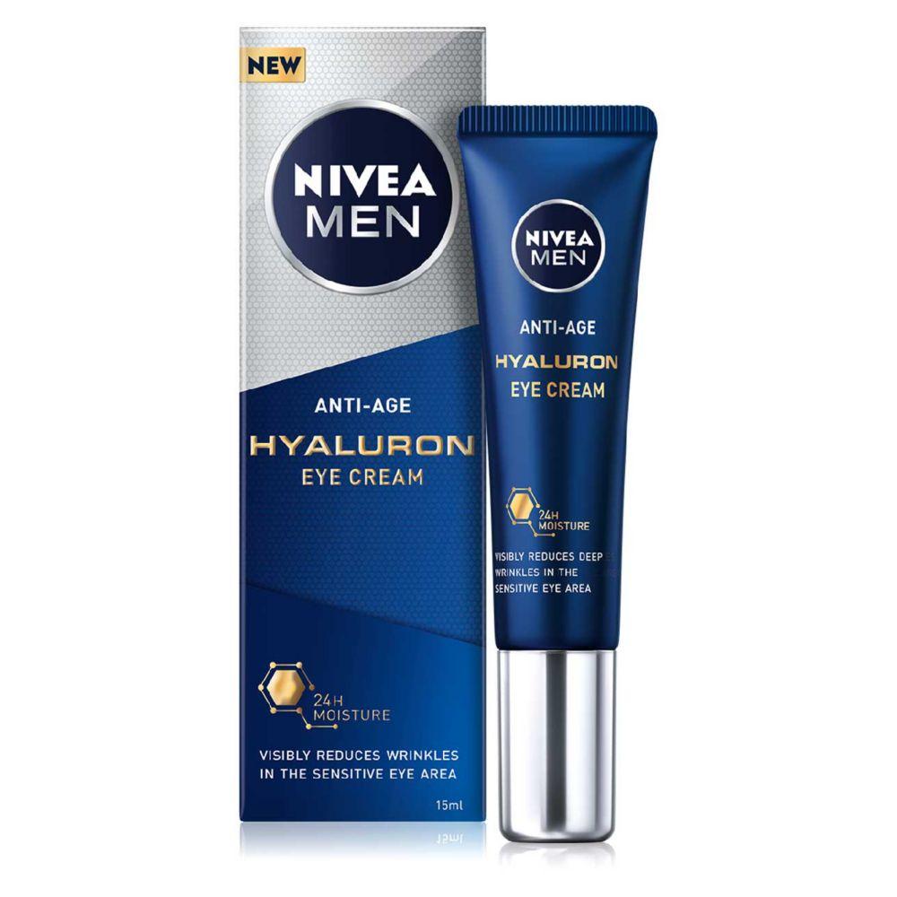 Men Anti-Age Hyaluron Eye Cream Moisturiser With Hyaluronic Acid 15Ml