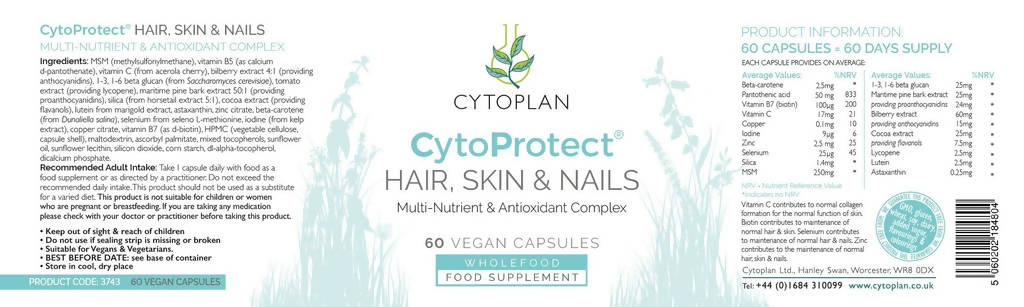 CytoProtect Hair, Skin & Nails