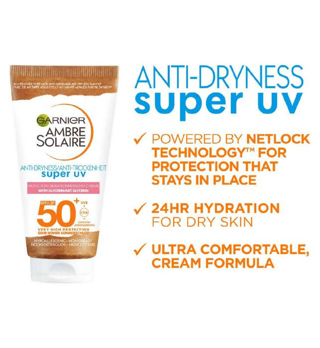 Ambre Solaire Super UV Anti-Dryness Protection Cream SPF50+ 50ml