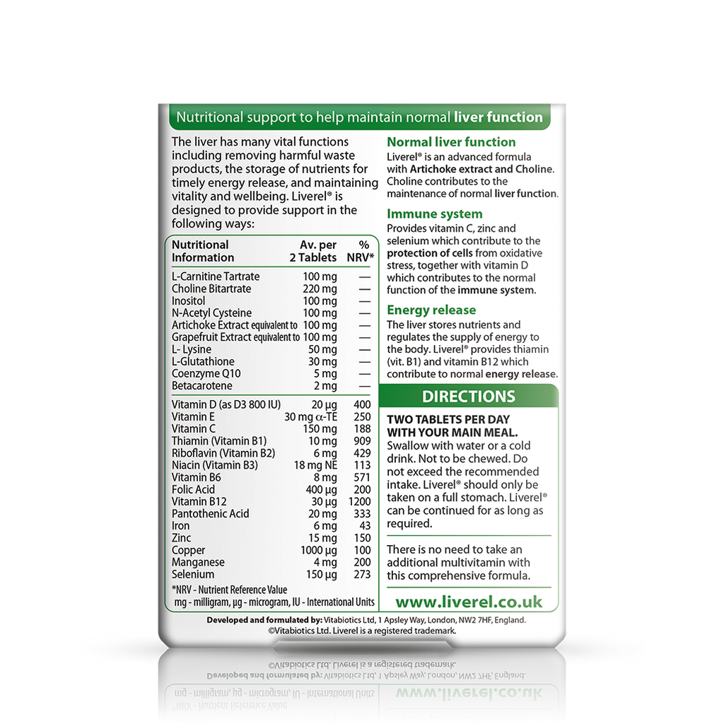 Vitabiotics Liverel Original Liver Support