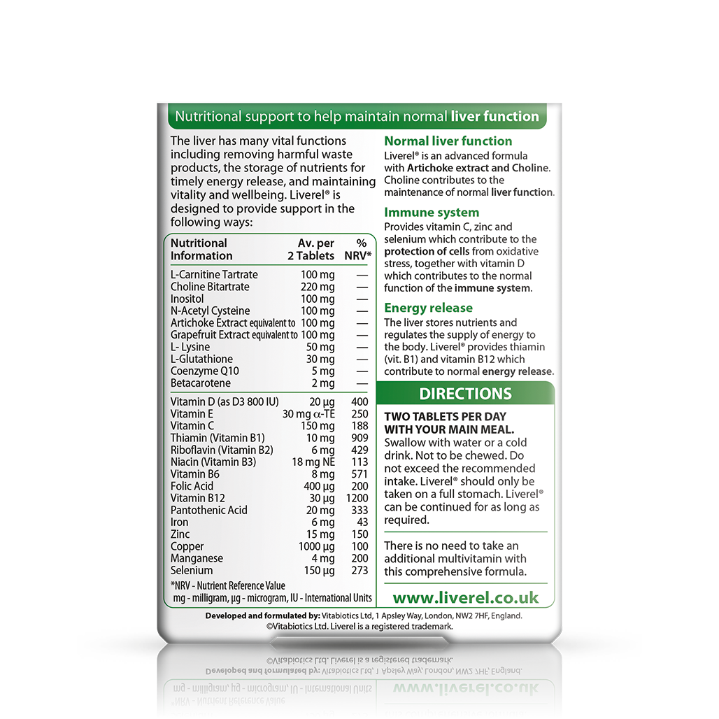 Vitabiotics Liverel Original Liver Support