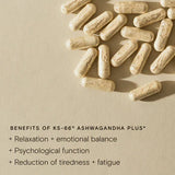 Wild Nutrition Food-Grown® KSM-66® Ashwagandha Plus for Stress & Emotional Balance Support