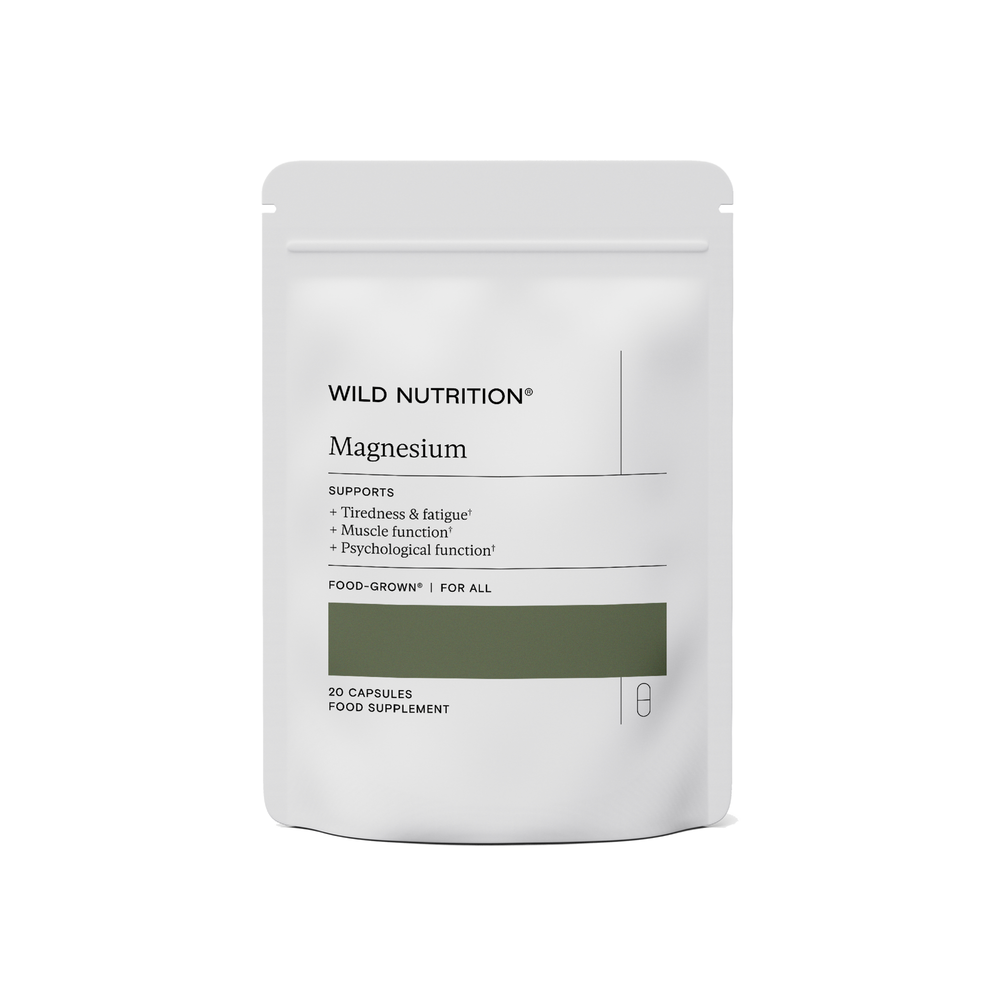 Wild Nutrition Magnesium Trial Pack - 10 Day Supply for Relaxation, Sleep & Muscle Support