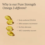 Wild Nutrition Food-Grown® Pure Strength Omega 3 for Brain, Heart & Vision Support