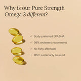Wild Nutrition Food-Grown® Pure Strength Omega 3 for Heart, Brain & Joint Support