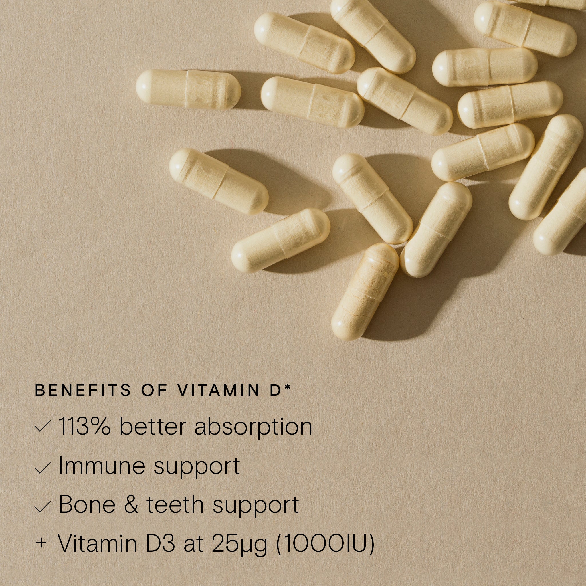 Wild Nutrition Food-Grown® Vitamin D for Bone & Immune Support